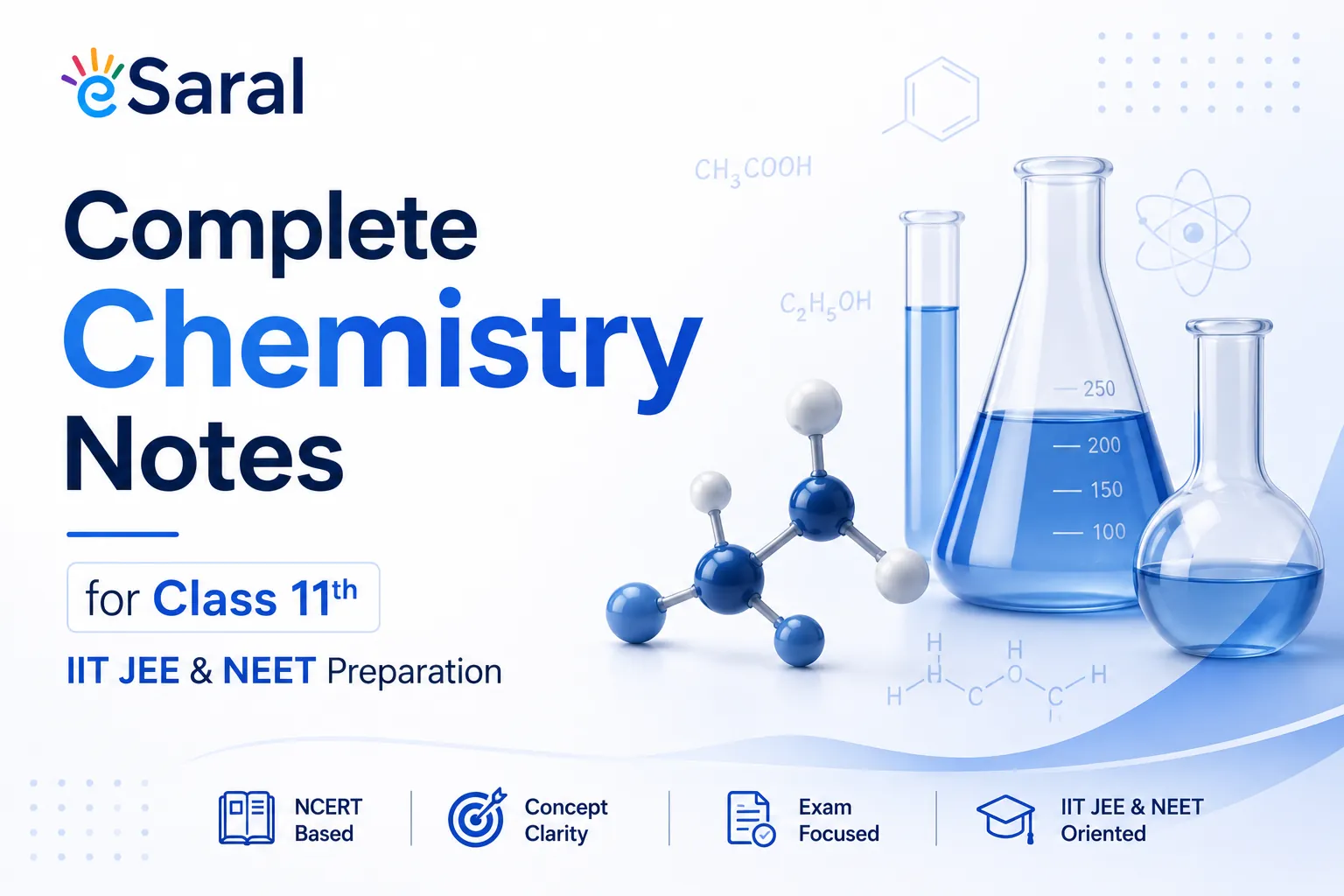 Complete Chemistry Notes for Class 11th, IIT JEE & NEET Preparation